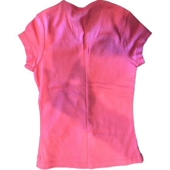 Toppy V-Neck Shirt for Girls Pink Medium Like New Condition - Picture 2 of 7